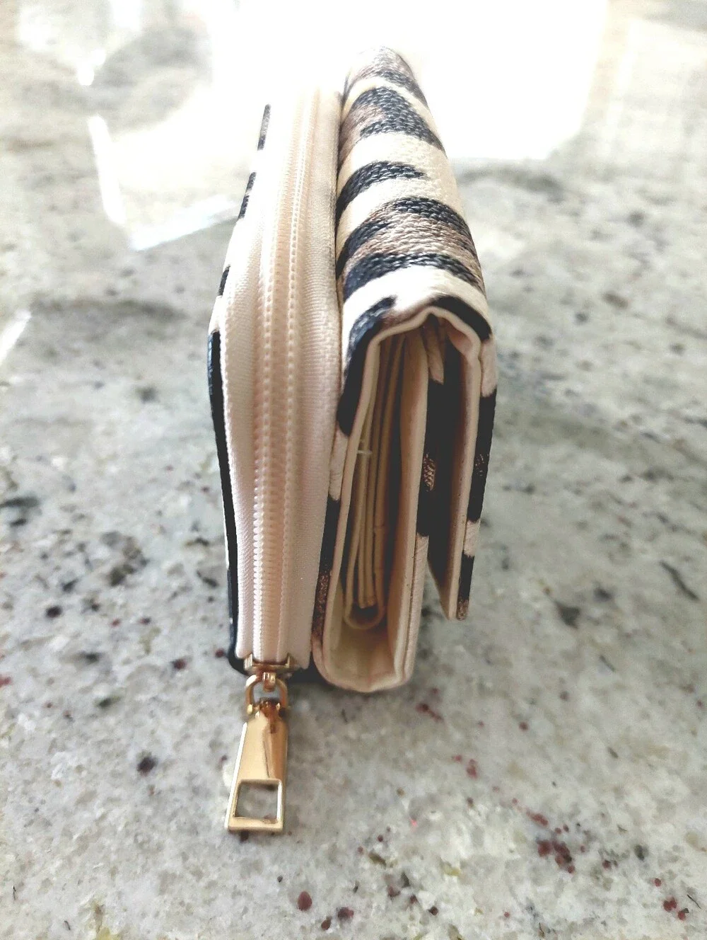 Meli Melo Paris Compartmentalized Animal Print Wallet NWOT